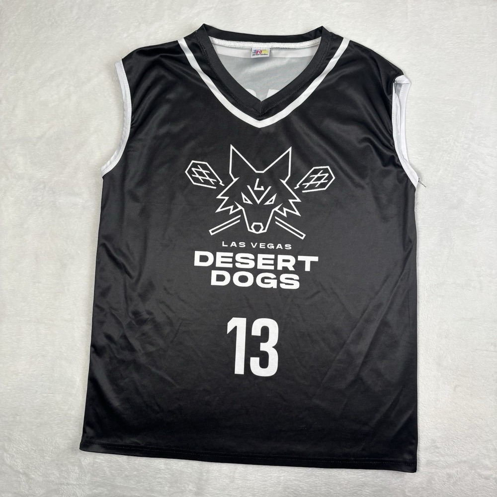Las‎ Vegas Desert Dogs Steve Nash Sleeveless Lacrosse Basketball Jersey Men's XL